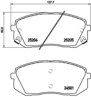 Brake Pad Set, disc brake XTRA LINE P30056X