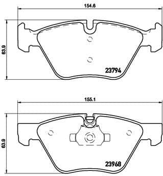 Brake Pad Set, disc brake XTRA LINE P06036X
