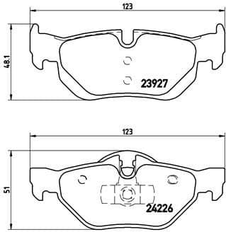 Brake Pad Set, disc brake XTRA LINE P06038X