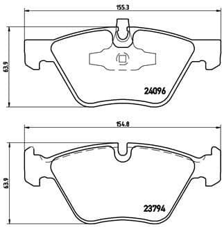 Brake Pad Set, disc brake XTRA LINE P06040X