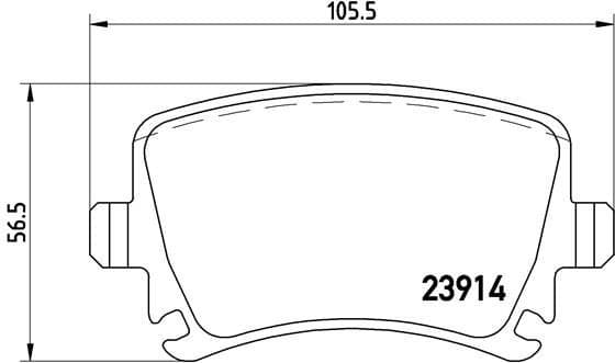 Brake Pad Set, disc brake XTRA LINE P85095X
