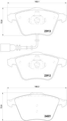 Brake Pad Set, disc brake XTRA LINE P85129X