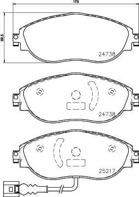 Brake Pad Set, disc brake XTRA LINE P85144X