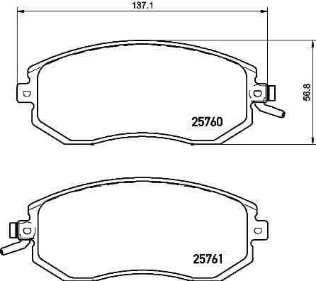 Brake Pad Set, disc brake XTRA LINE P78021X