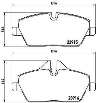 Brake Pad Set, disc brake XTRA LINE P06034X