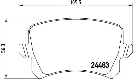 Brake Pad Set, disc brake XTRA LINE P85109X