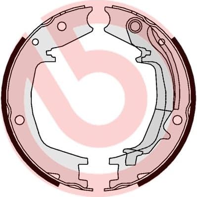 Brake shoes handbrake, Top Quality S30527