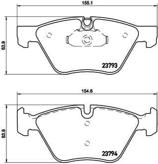 Brake Pad Set, disc brake XTRA LINE P06057X