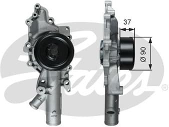 Water Pump, engine cooling WP0124