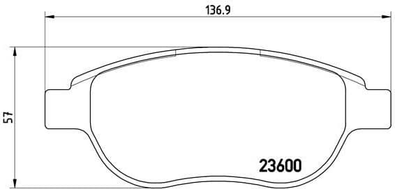 Brake Pad Set, disc brake XTRA LINE P61068X