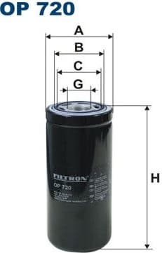 Filter, operating hydraulics OP720