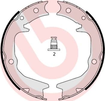 Brake Shoe Set, parking brake ESSENTIAL LINE S54519