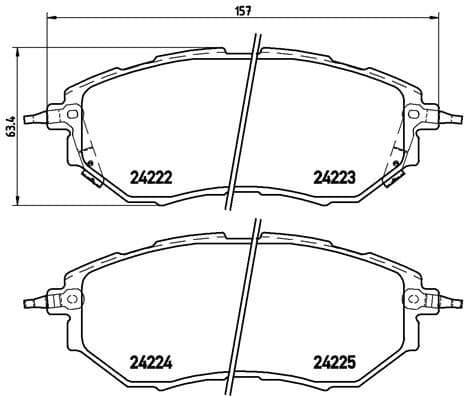 Brake Pad Set, disc brake XTRA LINE P78017X