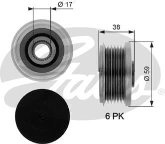 Alternator Freewheel Clutch DriveAlign™ OAP7282