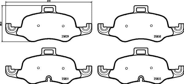 Brake Pad Set, disc brake PRIME LINE P85160