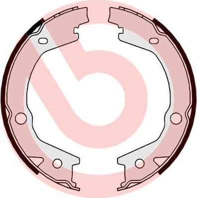 Brake shoes handbrake, Top Quality S30530