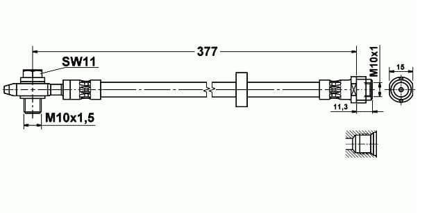 Brake hose front VW21.157