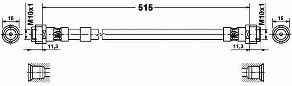 Brake hose front VW21.173