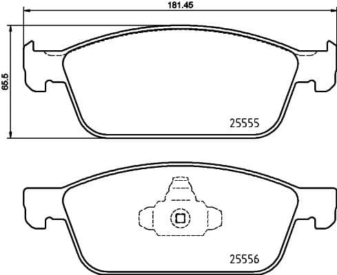 Brake Pad Set, disc brake PRIME LINE P24199