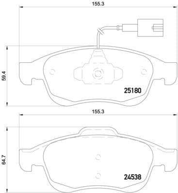 Brake Pad Set, disc brake XTRA LINE P23148X