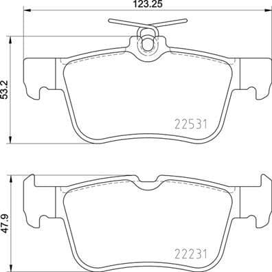 Brake Pad Set, disc brake PRIME LINE P24175