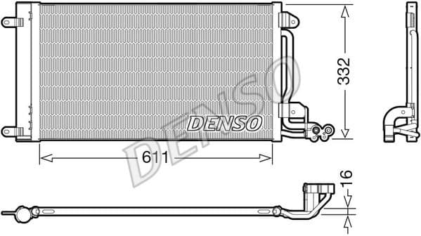 Condenser, air conditioning DCN02034
