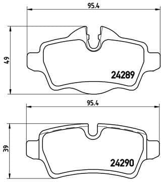 Brake Pad Set, disc brake XTRA LINE P06052X
