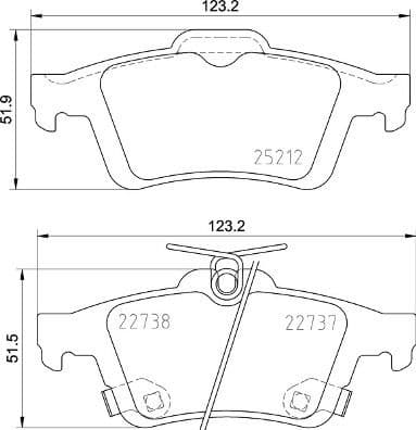 Brake Pad Set, disc brake PRIME LINE P24216