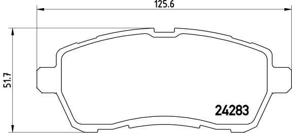 Brake Pad Set, disc brake XTRA LINE P24072X