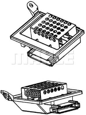 Resistor, interior blower BEHR *** PREMIUM LINE *** ABR 86 000P - image 2