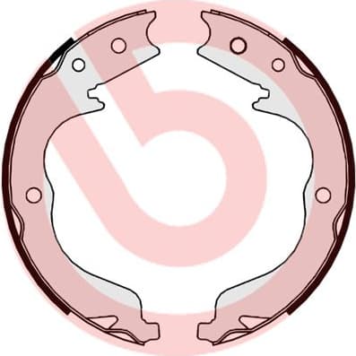 Brake shoes handbrake, Top Quality S61542