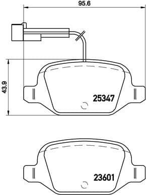 Brake Pad Set, disc brake PRIME LINE P23146
