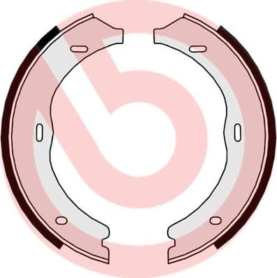 Brake shoes handbrake, Top Quality S50524