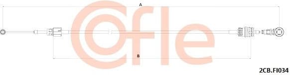 Cable Pull, manual transmission 2CB.FI034