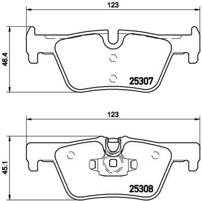Brake Pad Set, disc brake XTRA LINE P06071X