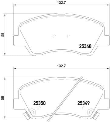 Brake Pad Set, disc brake PRIME LINE P18025