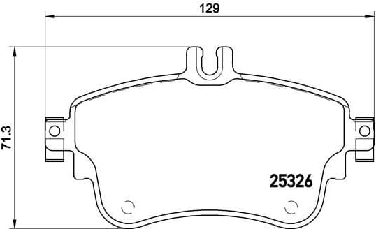 Brake Pad Set, disc brake XTRA LINE P50094X