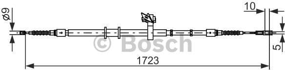 Cable Pull, parking brake 1987482269