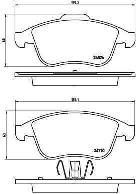 Brake Pad Set, disc brake XTRA LINE P68047X