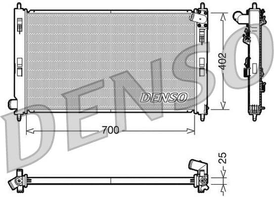 Radiator, engine cooling DRM45032