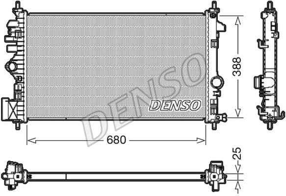 Radiator, engine cooling DRM20109