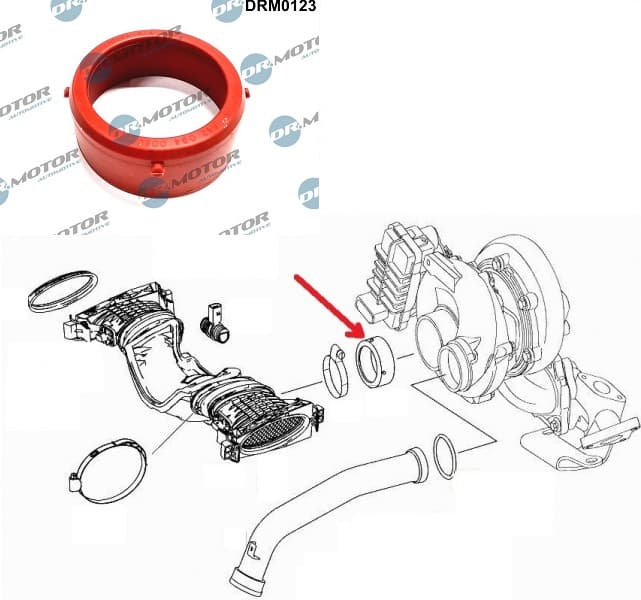 Gasket turbocharger DRM0123