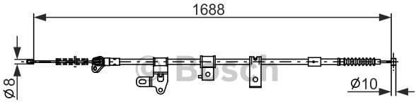 Cable Pull, parking brake 1987482306