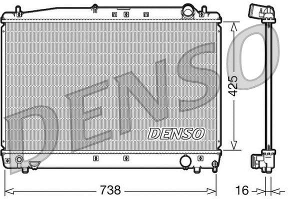 Radiator, engine cooling DRM50033