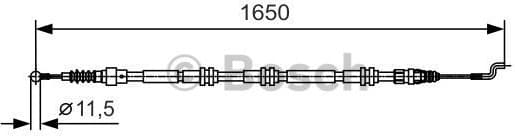 Cable Pull, parking brake 1987482016