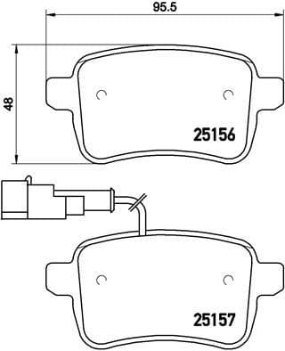 Brake Pad Set, disc brake XTRA LINE P23133X