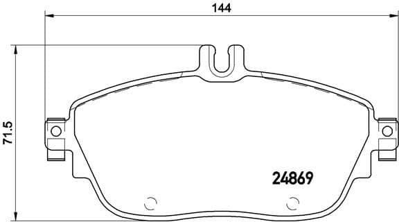 Brake Pad Set, disc brake XTRA LINE P50093X