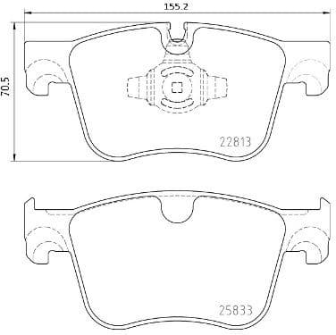 Brake Pad Set, disc brake PRIME LINE P61135