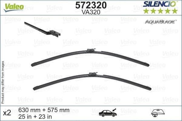 Wiper Blade SILENCIO AQUABLADE SET 572320