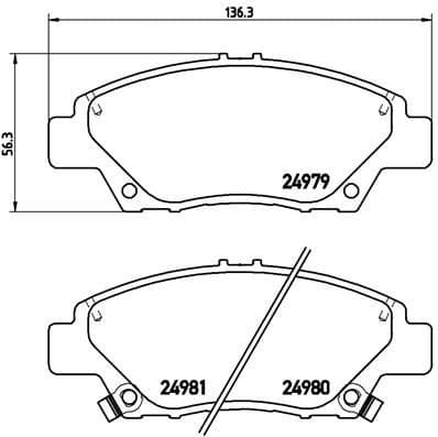 Brake Pad Set, disc brake XTRA LINE P28050X